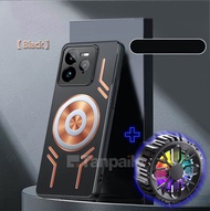 Tanpaile-cho Realme GT7 Pro đồng kim loại vỏ làm mát chống sốc chơi game giảm chấn Cứng Tản nhiệt bả