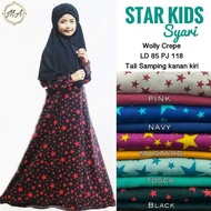 star kids syari / gamis syari anak motif bintang