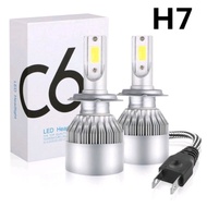 Car Front Main LED Lamp LED Headlight C6 SILVER H1 H3 H4 H7 H11 HB3 HB4 9005 9006 H8 36W 6000K 5500L