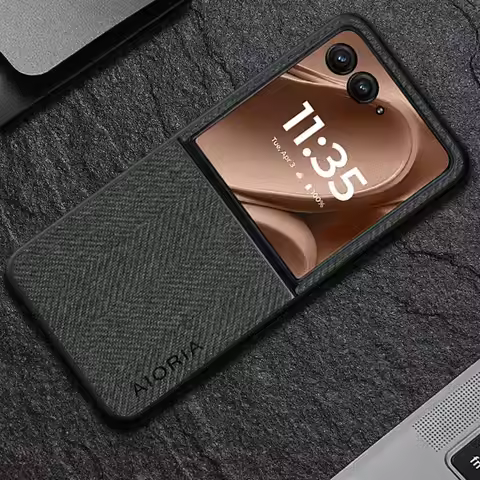Case for Motorola Razr 70 Plus + 2026 50 Ultra coque Luxury textile Leather phone cover funda for mo