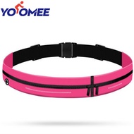 Yoomee Running Sports Waist Bag High Elasticity Thin Section Invisible Multifunctional Fitness Waist Bag Waterproof Men and Women Outdoor Belt