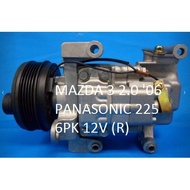 🔥READY STOCK 🔥MAZDA 3 2.0 '06 PANASONIC 225 6PK 12V (R) COMPRESOR