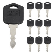 212 Ignition Keys D554212 10PCS Compatible with Doosan Daewoo Forklift D25 D35 G25 G35