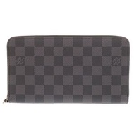 全新未使用路易威登 Zippy Organizer NM Damier Graphite N60111 黑色長款皮夾 LV 0482 [二手]LOUIS VUITTON男士