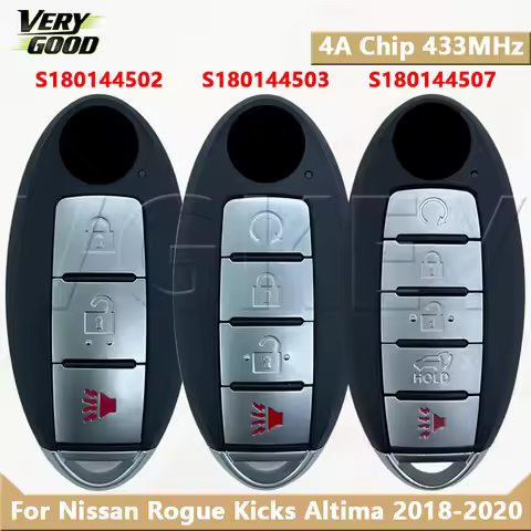 VG S180144502/503/507 For Nissan Rogue Kicks Altima 2018-2020 4A Chip 433MHz NCF291AM Smart Car Remo