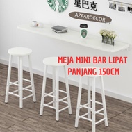MINI BAR FOLDING TABLE 140CM LONG, COFFE TABLE