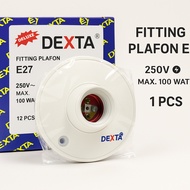 DEXTA Large Round Ceiling Fitting White SNI DX-513 Wall Fitting