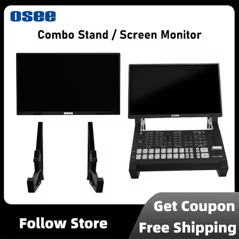 Osee Combo Stand for Osee GoStream Deck and Screen Monitor Adjustable Up to 33mm, Cold Shoe Attachme