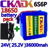 24V 36Ah 6S6PSLithium Battery Pack Suitable for Electric Bicycle Electric Scooter Wheelchair Mower