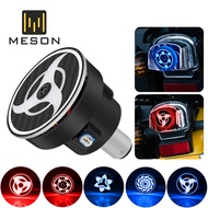 Motorcycle Brake Light Hokage Wheel Eyes Rotating Rainbow Flashing Tail Light Auxiliary Bulb Anime T