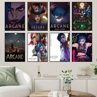 Arcane League of Legends Poster  Wall Sticker Painting Bedroom Living Room Decoration Office Home
