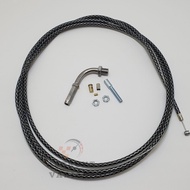 Kabel Tali Gas Serat Carbon Spontan Aktif Selang L Gas 2 Meter & 3 Meter Universal Rx King Nmax Ninj