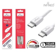 Infineo Type C to Type C Fast Charging Mobile Phone Cable (1 meter)