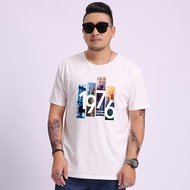 【Plus Saiz XL-10XL】Baju T-shirt Lelaki T-shirt Lengan Pendek Lelaki Kasual Longgar Saiz Besar