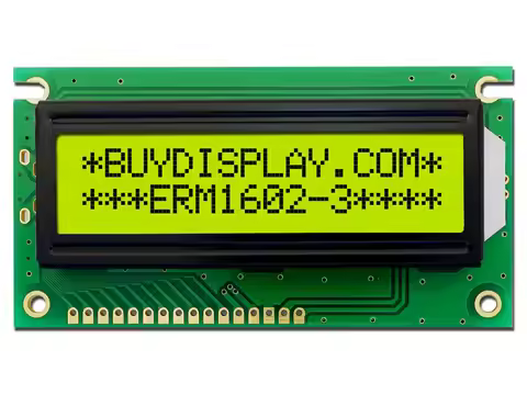 Character Display KS0066 16x2 LCD Module,Arduino,Black on YG