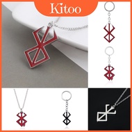 Pendant Berserk Anime Necklace With Geometric Alloy Design For Fans Cosplay