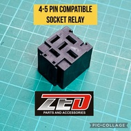 Bosch Socket Relay Holder Frame Black Heavy Duty 4-5 Pin Relay Universal Heavy Duty Empty