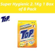 READY STOCK!!! Top Detergent Powder 2.1kg / 2.3kg 1 Box of 8 Pack