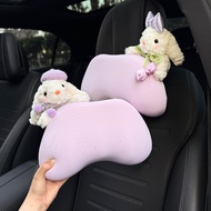 Car Headrest Neck Pillow Memory Foam Car Headrest Cute Rabbit Car Seat Pillow Headrest Car Lumbar Pi