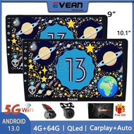 [4GB+64GB]Evean Qled Car Android Player Navigation Radio Kereta Bluetooth 2Din Car Multimedia Player