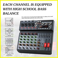 Aibedo RV mixer 4 channels 6 channels DJ mixer Bluetooth USB DSP recording equipment singing KTV eq