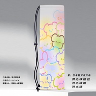 2024 Soft Cartoon Anime Badminton Racket Bag Panda Small Cartoon Print Sports Racket Drawstring Pocket Protective Case