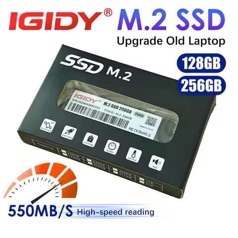 M.2 SSD 256GB Internal Solid State Drive SATA3 AHCI 550MB/s For Laptop Desktop PC Upgrade 128GB/256G