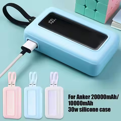 For ANKER MFI Certified Mobile Power Dual Line 20000mAh 30W Fast Charging Protective Case For Rechar