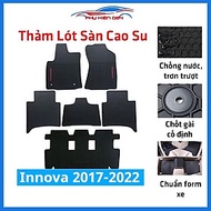 Lót sàn ô tô cao su Innova 2017-2018-2019-2020-2021-2022 không mùi chống trơn trượt