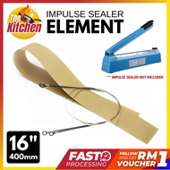 Impulse Sealer ELEMENT Replacement Element Heat Wire Impulse Sealer Heater 400mm / 16 Inch