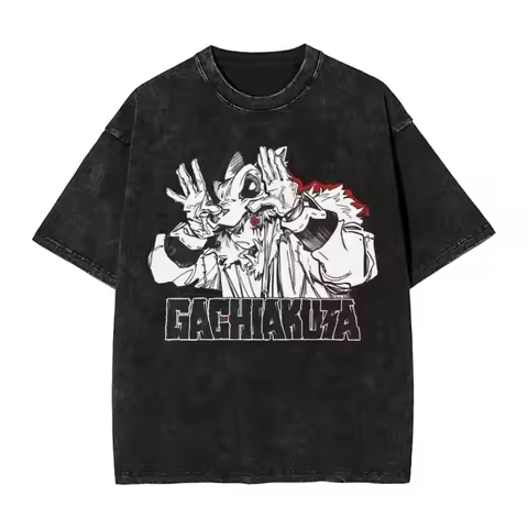 Gachiakuta Mineral Wash T-Shirt Comfortable Washed High-end Luxury hot product Oversized high qualit