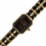 CHANEL 香奈兒 H0001 Premiere L 方糖 石英錶 黑金