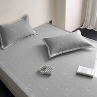 ICE COOL LATEX 2025 ICE mat Set – Set of 3 Piece Elastic sheet + 2 pillowcases, Cold Elastic fabric