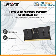 LEXAR 32GB DDR5 5600MHZ SODIMM RAM MEMORY LD5S32G56C46ST-BGS