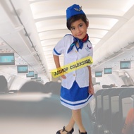 CHILDREN'S FLIGHT ATTENDANT PROFESSIONAL CLOTHES, FLIGHT ATTENDANT CLOTHES, GARUDA FLIGHT ATTENDANT 