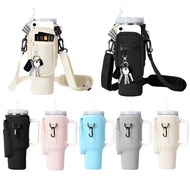 Tyeso Tumbler Bag Water Bottle Carrier Bag with Adjustable Strap & Pocket Stanley Bottle Holder Wate