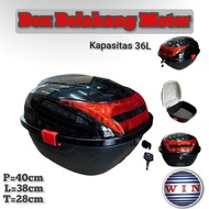 36L Motorcycle Box Motorcycle Rear Box Tailbox Motorcycle Luggage Tailbag Universal Motorcycle Box