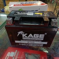 MOTORCYCLE BATTERY GEL KAGE POWERSPORT KTX9 (YTX9-BS), KTX12(YTX12-BS)  KAWASAKI Z250/NINJA250 /ER6,