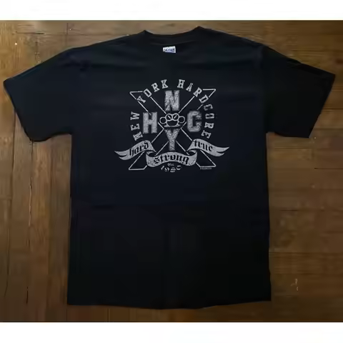 NYHC NEW YORK HARDCORE Hard Strong True T-Shirt Agnostic Front Cro-Mags WarZone