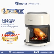 【Simplus Series】Air Fryer Touch/Knob 3L-6L Multi-functional Visual Windows for All Kinds of Needs Pe