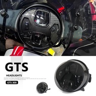 GTS300 LED Headlight New Motorcycle Accessories Front Headlamp 3 Color For Vespa GTS 300 Gts300 gts3