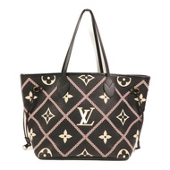 LOUIS VUITTON Monogram Empreinte Neverfull MM金扣手挽袋
