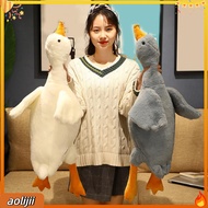 50/90cm Giant Goose Pillow Fluffy Elastic Sleeping Pillow Cartoon Animal Plushies Bed Decor Lovely R