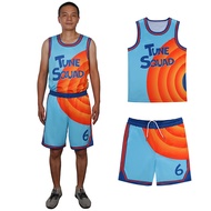 Space Basketball Jersey Jam Cosplay Costume Tune-Squad #6 James Top Shorts Goon Squad A New Legacy