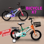 Jombeli BICYCLE X7 14/16/20inch Basikal Budak 4Roda Bakul Simpanan Tayar Hidup