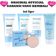 WARDAH SET PAKET LENGKAP LIGHTENING HARIAN / Skincare Wardah 1 Paket Glowing ORIGINAL