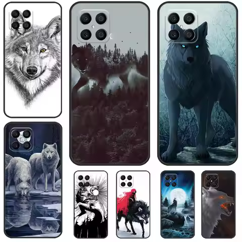 Wolf Art Case For Honor Magic 5 Lite Magic 6 Pro 50 70 90 X6 X7 X8 X9 8X X7a X6a X8a X9a X9b Cover