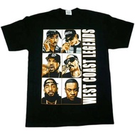 WEST COAST RAPPER 2PAC 50Cent Rap OG Street Dance BBOY Loversize HipHop Short Sleeve T-Shirt Summer