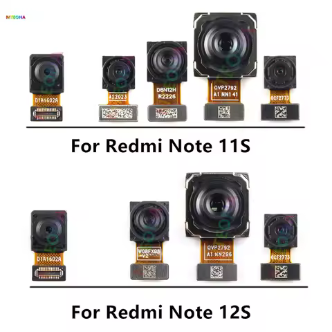 Rear Front Camera For Xiaomi Redmi Note 11S 12S Back Camera Module Backside View Note11S Replacement