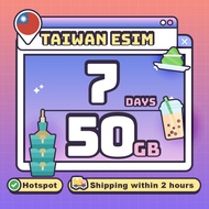 『Taiwan eSIM』【✅ Hotspot】【 5G/4G Unlimited Data】台湾Chunghwa eSIM